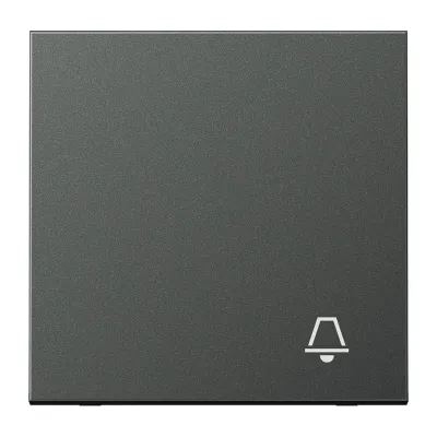 JUNG Wippe AL2990KAN für Taster | Klingel-Symbol | Aluminium | matt lackiert | IP44 | anthrazit