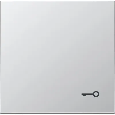JUNG Wippe Taster AL2990T | Symbol Tür | Aluminium matt | Metall | 70x70 mm | IP44 | LS 990 | silber