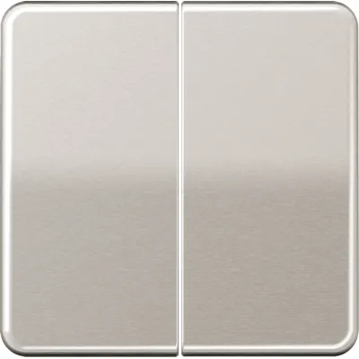 JUNG Wippe für Serienschalter CD595PT | Doppelwippe | Aluminium eloxiert | glänzend | Bussystem geeignet | Platin