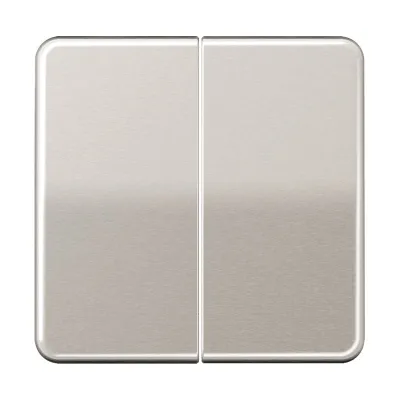 JUNG Wippe für Serienschalter CD595PT | Doppelwippe | Aluminium eloxiert | glänzend | Bussystem geeignet | Platin