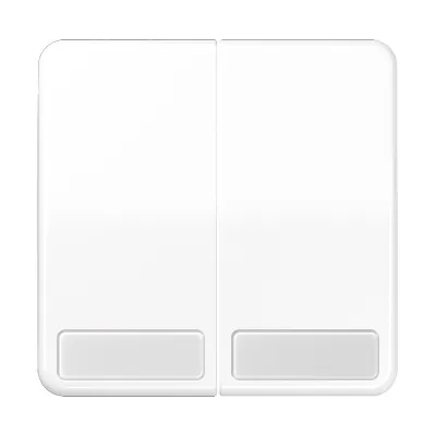 JUNG Wippe CD595NAWW | Serienschalter 2-teilig | Beschriftungsfeld | Duroplast | IP44 | alpinweiß