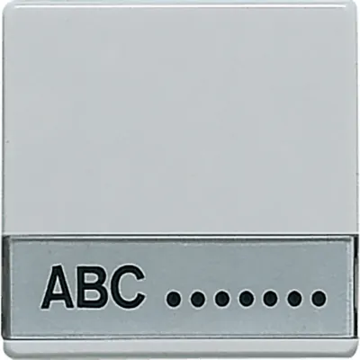 JUNG Wippe 600NA | Schalter/Taster Aufputz WG600 | Schriftfeld 17x72mm | Duroplast IP44 | grau RAL7035