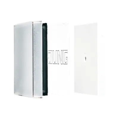 JUNG Wippe Schalter/Taster A590NAGL | transparent | 50x50 mm Beschriftungsfeld | bruchsicherer Thermoplast