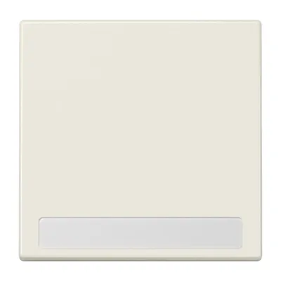 JUNG Wippe für Schalter/Taster LS990NA | Schriftfeld 7x57mm | Duroplast glänzend | IP44 | weiß (RAL 1013)