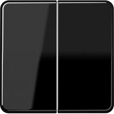 JUNG Wippe für Serienschalter CD595SW | 2-teilig | Duroplast glänzend | Klemmbefestigung | IP44 | schwarz