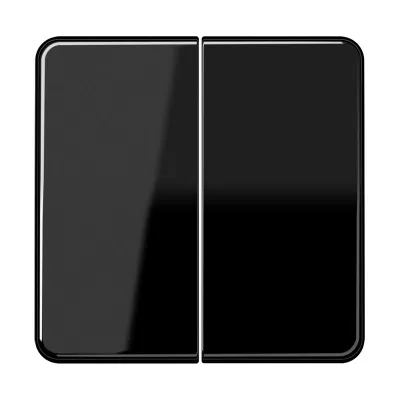 JUNG Wippe für Serienschalter CD595SW | 2-teilig | Duroplast glänzend | Klemmbefestigung | IP44 | schwarz