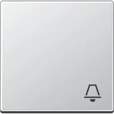 JUNG Wippe A590KAL | Klingel Symbol | Schalter/Taster | 1-fach | Duroplast glänzend | IP44 | Aluminium