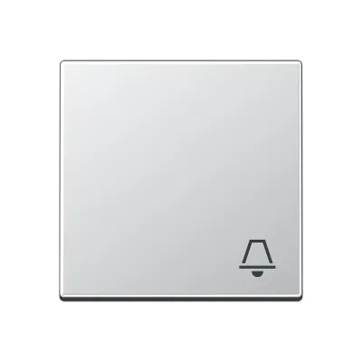 JUNG Wippe A590KAL | Klingel Symbol | Schalter/Taster | 1-fach | Duroplast glänzend | IP44 | Aluminium