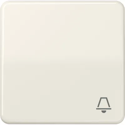 Jung Wippe CD590K | Klingel Symbol für Taster 531U 532U 533U 533-2U | Duroplast glänzend | IP44 | weiß