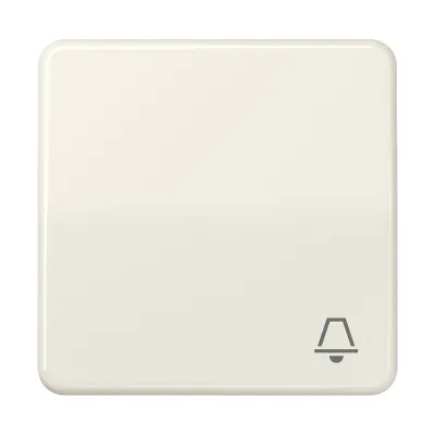 Jung Wippe CD590K | Klingel Symbol für Taster 531U 532U 533U 533-2U | Duroplast glänzend | IP44 | weiß