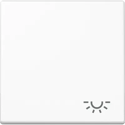 JUNG Wippe A590LWW für Schalter/Taster | Symbol Licht | Duroplast glänzend | IP44 | Serie A 500 | alpinweiß
