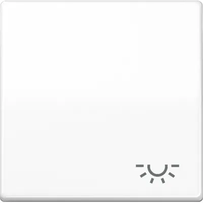 JUNG Wippe AS591LWW | Symbol Licht | Serie AS500 | Duroplast glänzend | IP44 | 55x55 mm | alpinweiß