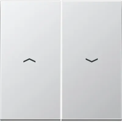 JUNG Wippe für Jalousieschalter AL2995P | Symbol Pfeile | zweiteilig | Aluminium matt | IP44 | Serie LS