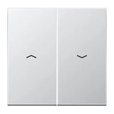JUNG Wippe für Jalousieschalter AL2995P | Symbol Pfeile | zweiteilig | Aluminium matt | IP44 | Serie LS