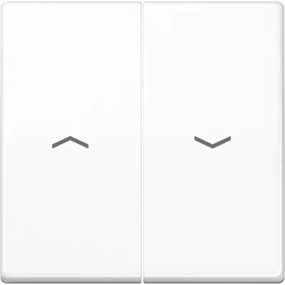 JUNG Wippe AS591-5PBFWW | Jalousieschalter | Pfeilsymbol | bruchsicher | Thermoplast | glänzend | IP44 | alpinweiß