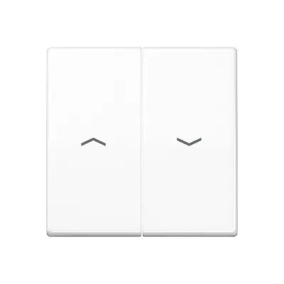 JUNG Wippe AS591-5PBFWW | Jalousieschalter | Pfeilsymbol | bruchsicher | Thermoplast | glänzend | IP44 | alpinweiß