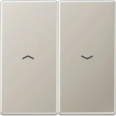 JUNG Wippe für Jalousieschalter ES2995P | Edelstahl matt | Symbol Pfeile | zweiteilig | IP44 | Serie LS 990