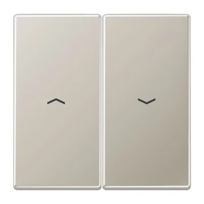 JUNG Wippe für Jalousieschalter ES2995P | Edelstahl matt | Symbol Pfeile | zweiteilig | IP44 | Serie LS 990