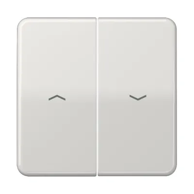 Jung Wippe Jalousieschalter CD595PLG | Jalousietaster Abdeckung | Pfeil-Symbole | Duroplast | IP44 | lichtgrau