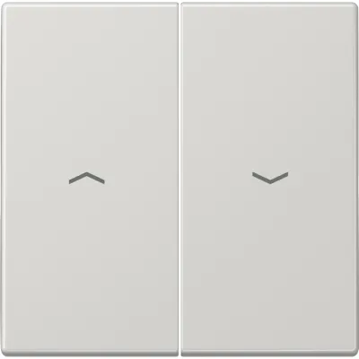 JUNG Wippe für Jalousieschalter LS995PLG | zweiteilig | Symbol Pfeile | Duroplast glänzend | IP44 | lichtgrau RAL 7035