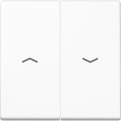JUNG Wippe 2-fach für Jalousieschalter A 595 BF P WW | Symbole Pfeile | bruchsicher | Thermoplast | alpinweiß