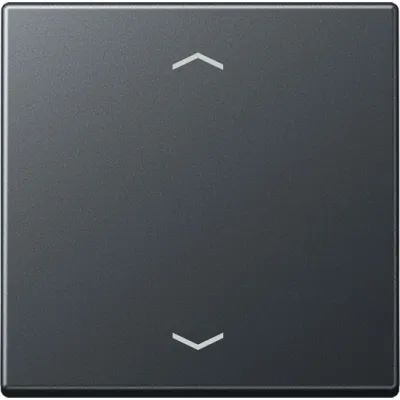 JUNG Wippe für Jalousie A590BFPANM | Pfeilsymbole | 1fach | bruchsicher | matt lackiert | Thermoplast | anthrazit
