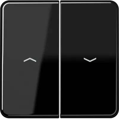 JUNG Wippe CD595PSW | Jalousie-Schalter & Taster | Pfeil-Symbol | zweiteilig | Duroplast glänzend | IP44 | schwarz