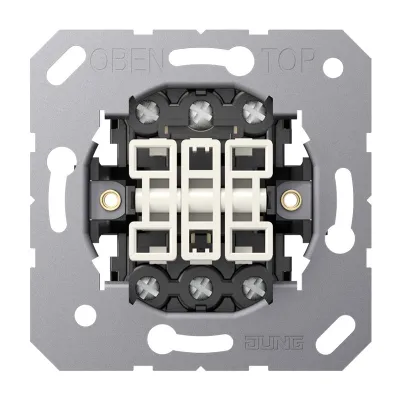 JUNG Wippschalter 3fach 5306EU | Universal Aus-Wechsel | 10AX 250V | Unterputz | Schraubklemme | halogenfrei