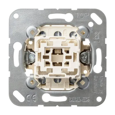 JUNG Wippschalter 503 U | 3-polig Unterputz | 16A 400V | beleuchtbar | Schraubklemme | IP20 | halogenfrei | weiß