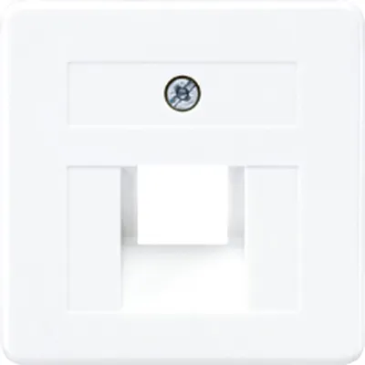 JUNG Abdeckung für IAE/UAE-Dose 1-fach 8-polig | 50x50 mm | Schraubbefestigung | Thermoplast | alpinweiß