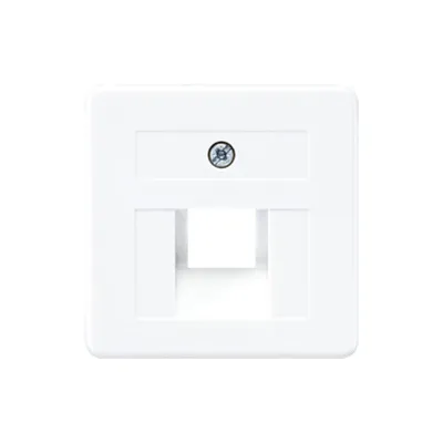 JUNG Abdeckung für IAE/UAE-Dose 1-fach 8-polig | 50x50 mm | Schraubbefestigung | Thermoplast | alpinweiß