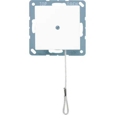 JUNG Zug-Wechselschalter A506BFNUZWW | 10AX 250V | Unterputz | Zugschnur | IP44 | Thermoplast | bruchsicher | alpinweiß