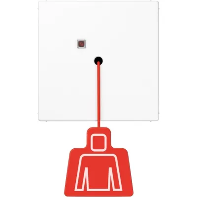 JUNG Zugtaster NRSLS0834ZTWW | Notruf-Zugschalter LS 990 | Schraubbefestigung | Zugschnur | Thermoplast | alpinweiß