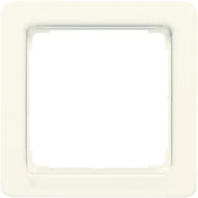 JUNG Zwischenrahmen 590Z | Abdeckung 50x50mm | bruchsicher Thermoplast | DIN 49075 | cremeweiß RAL1013