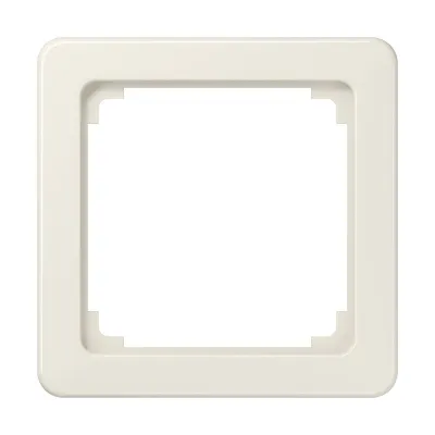 JUNG Zwischenrahmen 590Z | Abdeckung 50x50mm | bruchsicher Thermoplast | DIN 49075 | cremeweiß RAL1013