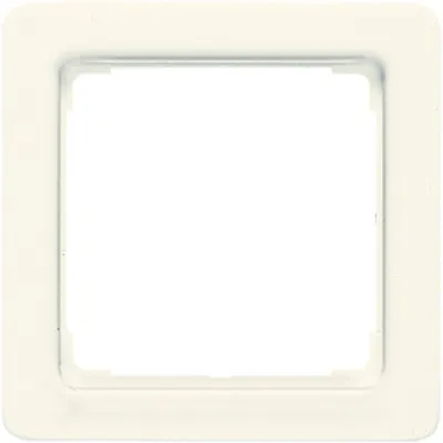 JUNG Zwischenrahmen 590Z | Abdeckung 50x50mm | bruchsicher Thermoplast | DIN 49075 | cremeweiß RAL1013