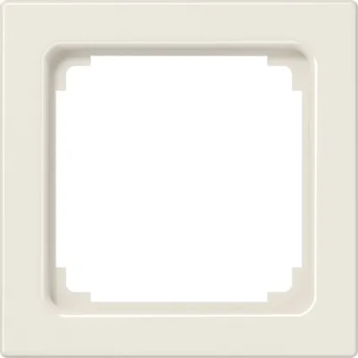 JUNG Zwischenrahmen LS961Z LS990 | 50x50 mm | DIN 49075 | Thermoplast glänzend | Unterputz | cremeweiß RAL1013