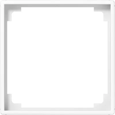 JUNG Zwischenrahmen A590ZAWW | RJ45 Montage Rahmen für Ackermann WAEG | 1-fach | 55x55 mm | alpinweiß RAL 9010