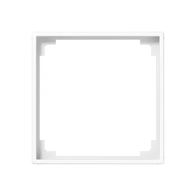 JUNG Zwischenrahmen A590ZAWW | RJ45 Montage Rahmen für Ackermann WAEG | 1-fach | 55x55 mm | alpinweiß RAL 9010