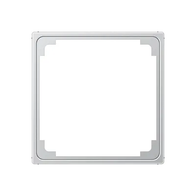 JUNG Zwischenrahmen A590ZAL 1-fach | für 50x50mm Abdeckung | Thermoplast | Aluminium lackiert