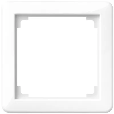 JUNG Zwischenrahmen 1-fach CD590ZAWW für RJ45 Anschlussdose Ackermann | 68x68 mm | Thermoplast | hochglänzend | weiß