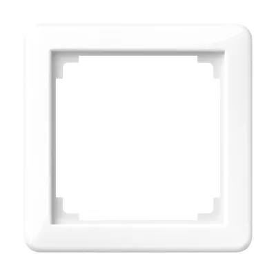 JUNG Zwischenrahmen 1-fach CD590ZAWW für RJ45 Anschlussdose Ackermann | 68x68 mm | Thermoplast | hochglänzend | weiß