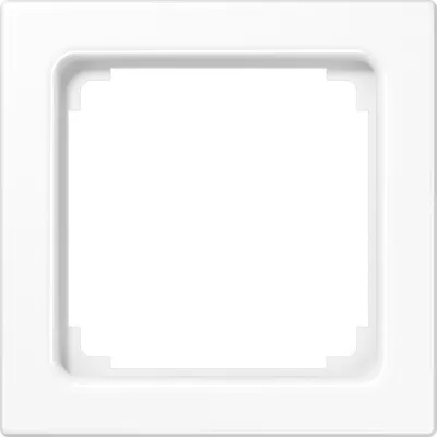JUNG Zwischenrahmen LS961ZWW LS990 | 50x50 mm | DIN 49075 | Thermoplast | glänzend | alpinweiß | RAL 9010