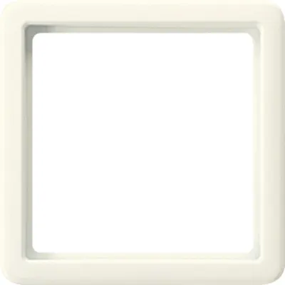 JUNG Zwischenrahmen 561Z5 | Adapterrahmen 55x55 mm | Duroplast Kunststoff | RAL1013 cremeweiß | hochglänzend | 1-fach