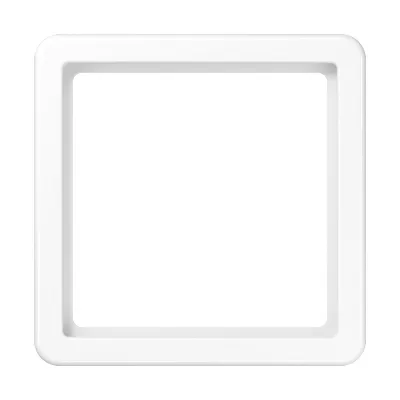JUNG Zwischenrahmen CD561Z5WW | 55x55 mm | Kunststoff Duroplast | hochglänzend | Unterputz & Einbau | alpinweiß RAL9010