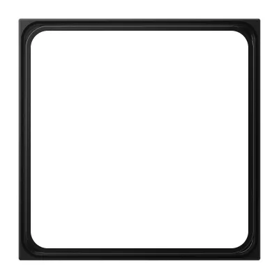 JUNG Zwischenrahmen LS 981 Z SWM | 1-fach Einbaurahmen CD Serie | Kunststoff | 70,5x70,5 mm | graphitschwarz matt