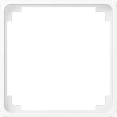JUNG Zwischenrahmen A590ZWWM | Einbaurahmen 1-fach DIN 49075 | Kunststoff Thermoplast | 55,6x55,6 mm | schneeweiß matt