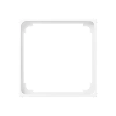 JUNG Zwischenrahmen A590ZWWM | Einbaurahmen 1-fach DIN 49075 | Kunststoff Thermoplast | 55,6x55,6 mm | schneeweiß matt