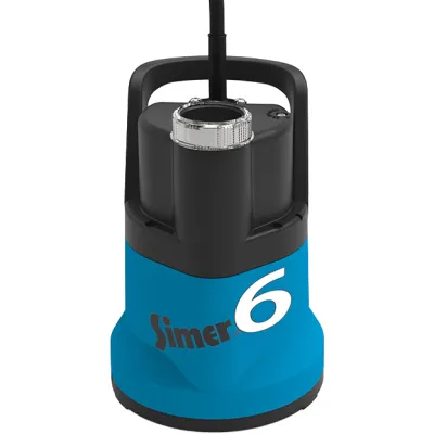 Jung Pumpen Schmutzwasserpumpe SIMER 6 OD6601G-06 | Tauchpumpe 230V | flachabsaugend 2 mm | 6 m³/h | 6,5 m Förderhöhe