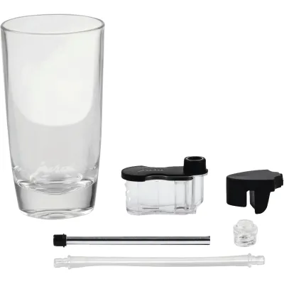 JURA Cold Sweet Nitro Kit 24328 | Zubehör Milchsystem Kaffeevollautomat | inkl. Latte-macchiato-Glas & Sirupaufsatz